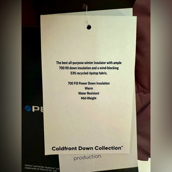 NWTs Outdoor Research Women's Coldfront Down Jacket. Elk. - Picture 9 of 16